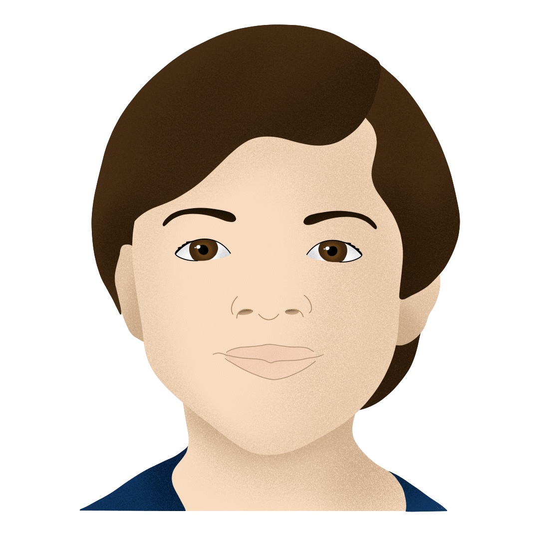 Illustration d'un visage analysé par IA
